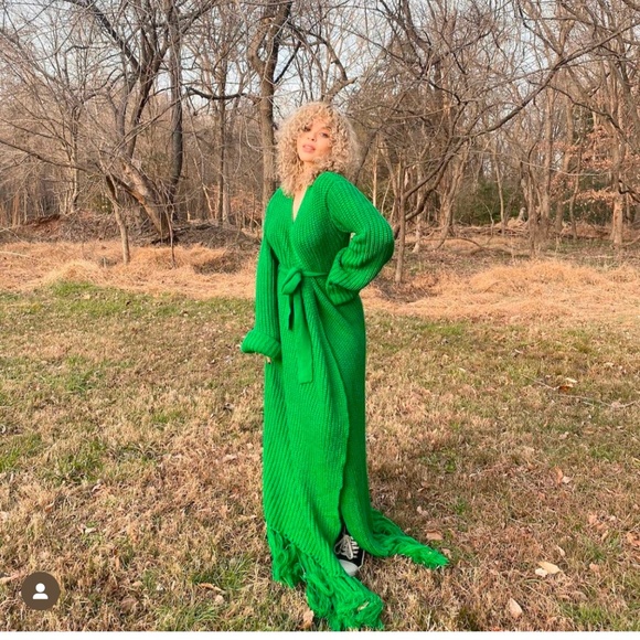 New Hanifah Miyah Knit Cardigan Dress L/XL - Picture 2 of 3